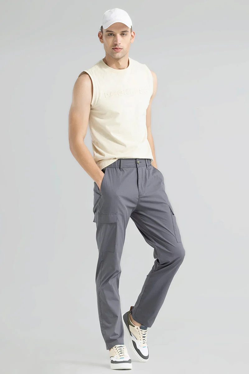SNITCH Everett Grey Cargo Pant